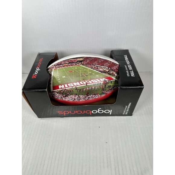 Wisconsin Stadium Full-Size Football Official NCAA Licensed by Logo Brands NEW - Picture 2 of 4